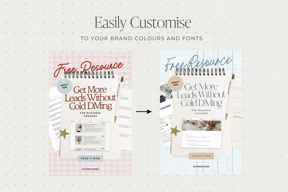 Lead Magnet Promo Templates for Canva | 20 Pinterest Pins, 10 Blog Banners, 5 Instagram Seamless Carousels | Opt-In Graphics