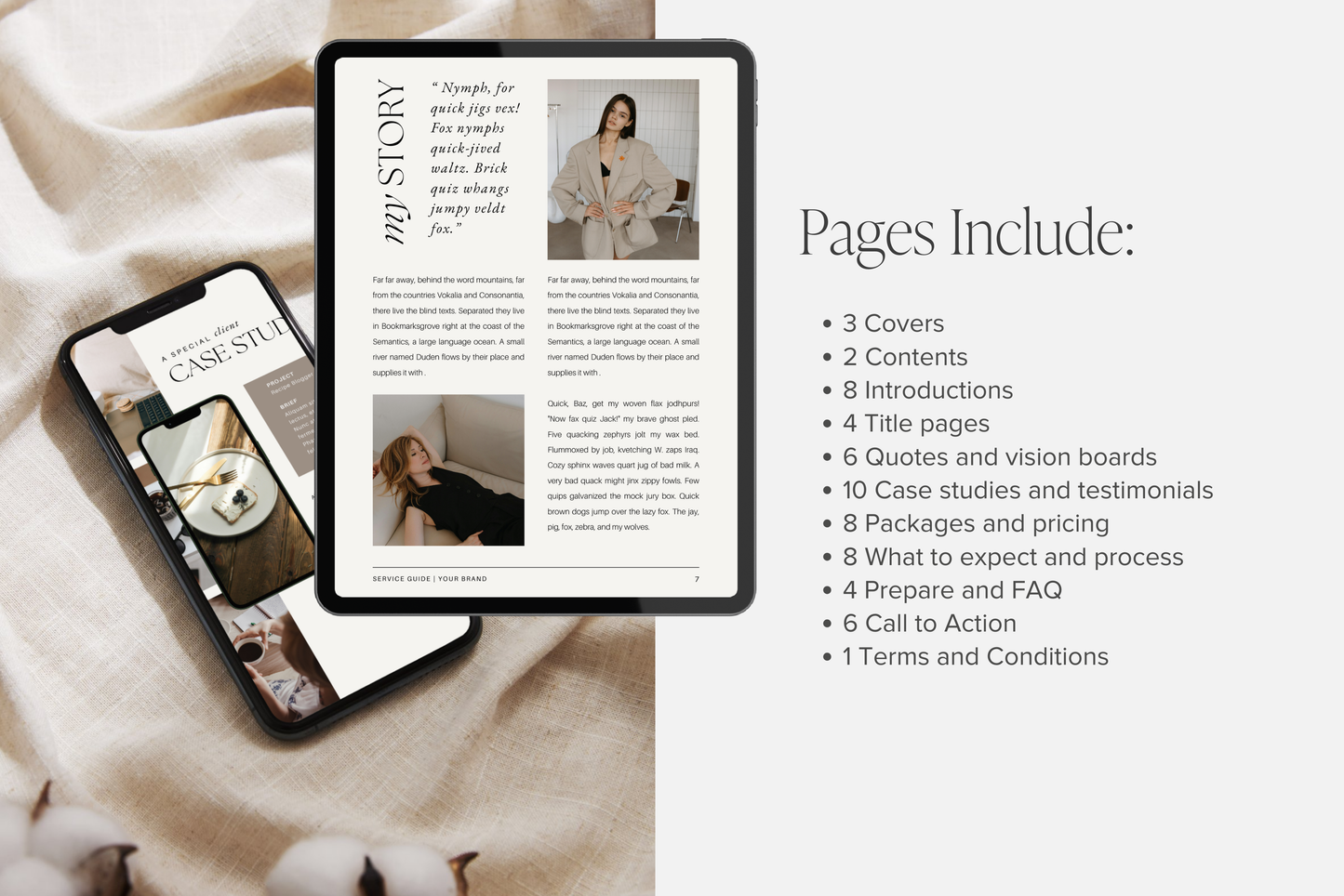 Service and Pricing Guide Canva template for coaches and freelancers | Editable 60 Pages (Digital Download)