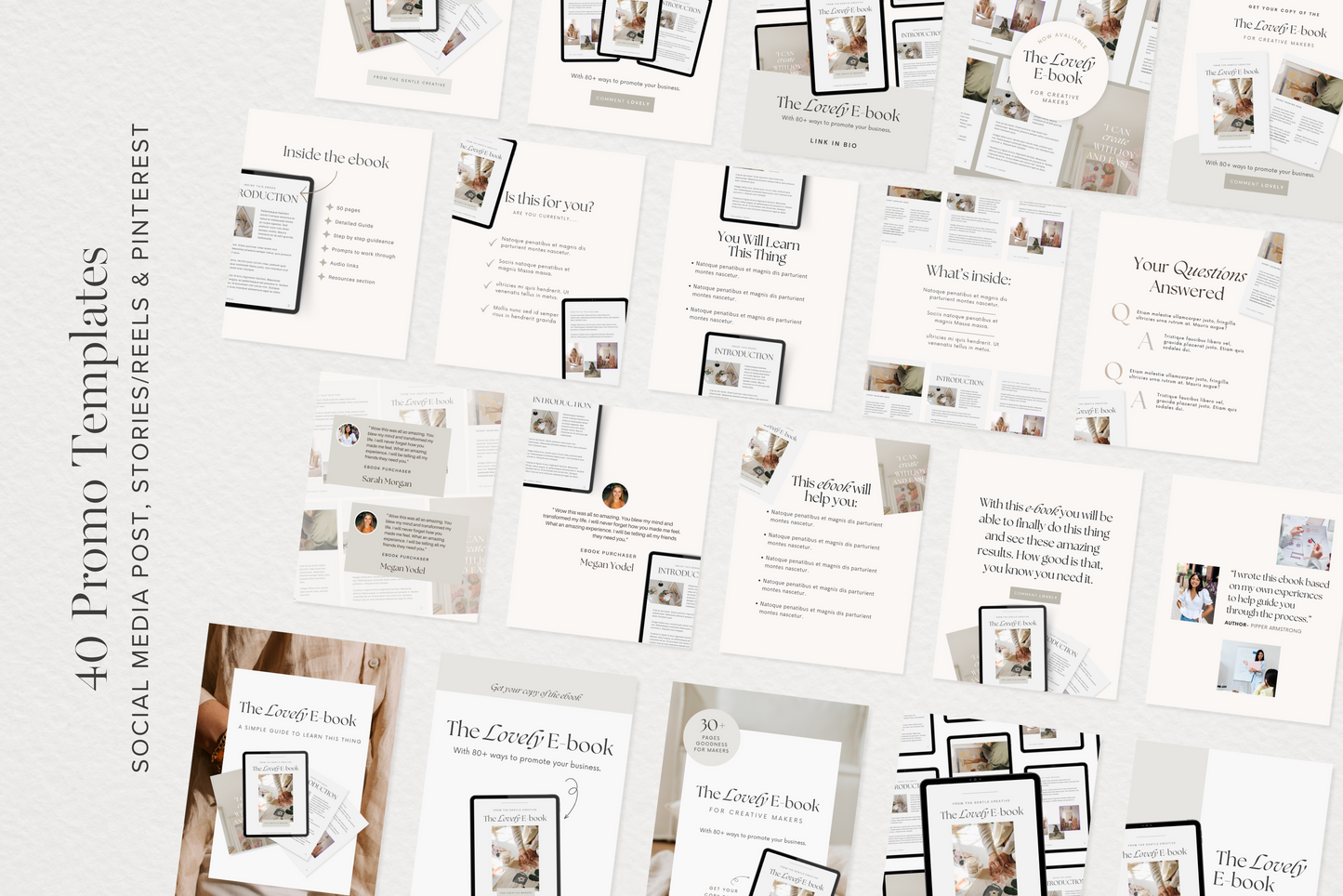 Ebook Create & Sell Template Bundle (Digital Download)