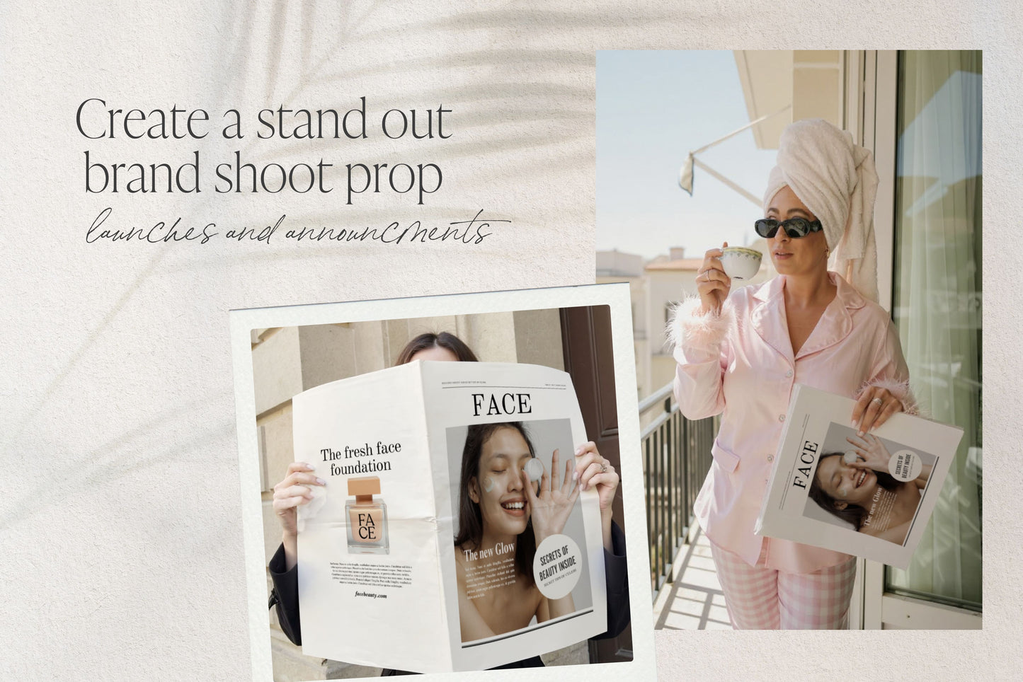 Canva Business Brand Newspaper Template, Editable Product Announcement, Custom Newspaper For Branding Photoshoot | Digital Download