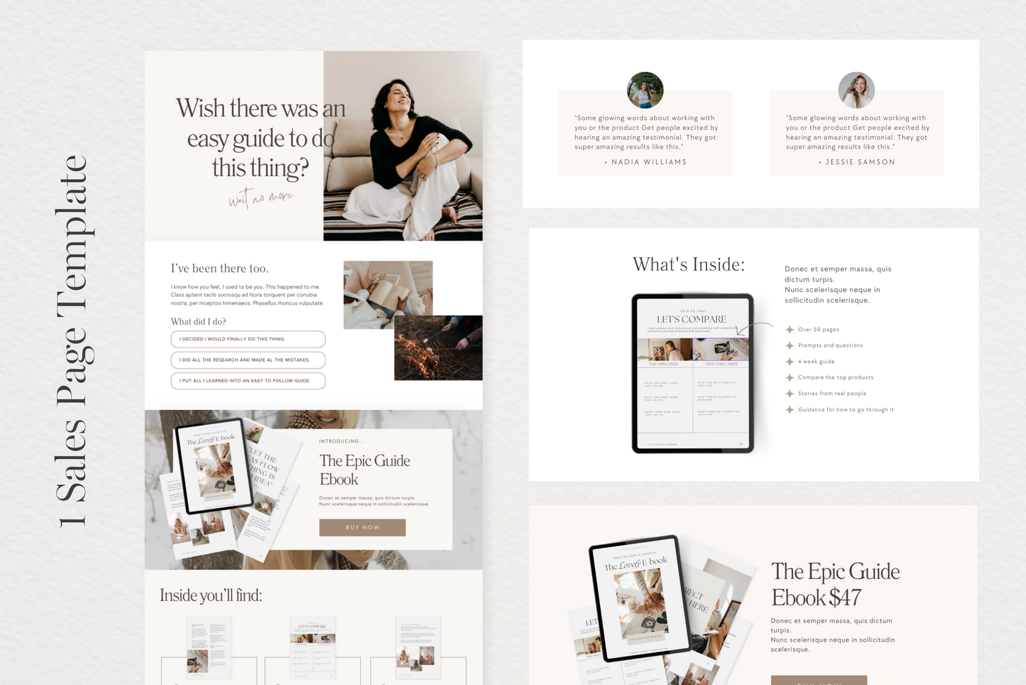 Ebook Create & Sell Template Bundle (Digital Download)