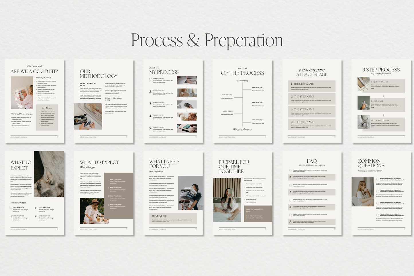 Service and Pricing Guide Canva template for coaches and freelancers | Editable 60 Pages (Digital Download)