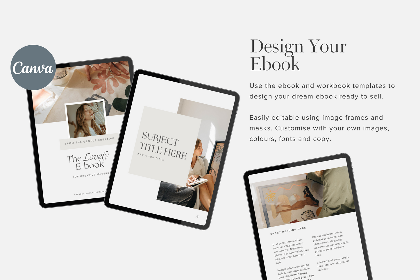 Ebook Create & Sell Template Bundle (Digital Download)