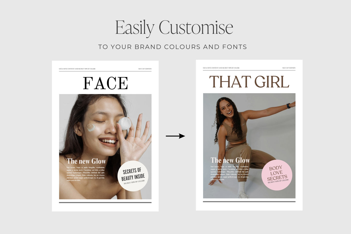 Canva Business Brand Newspaper Template, Editable Product Announcement, Custom Newspaper For Branding Photoshoot | Digital Download