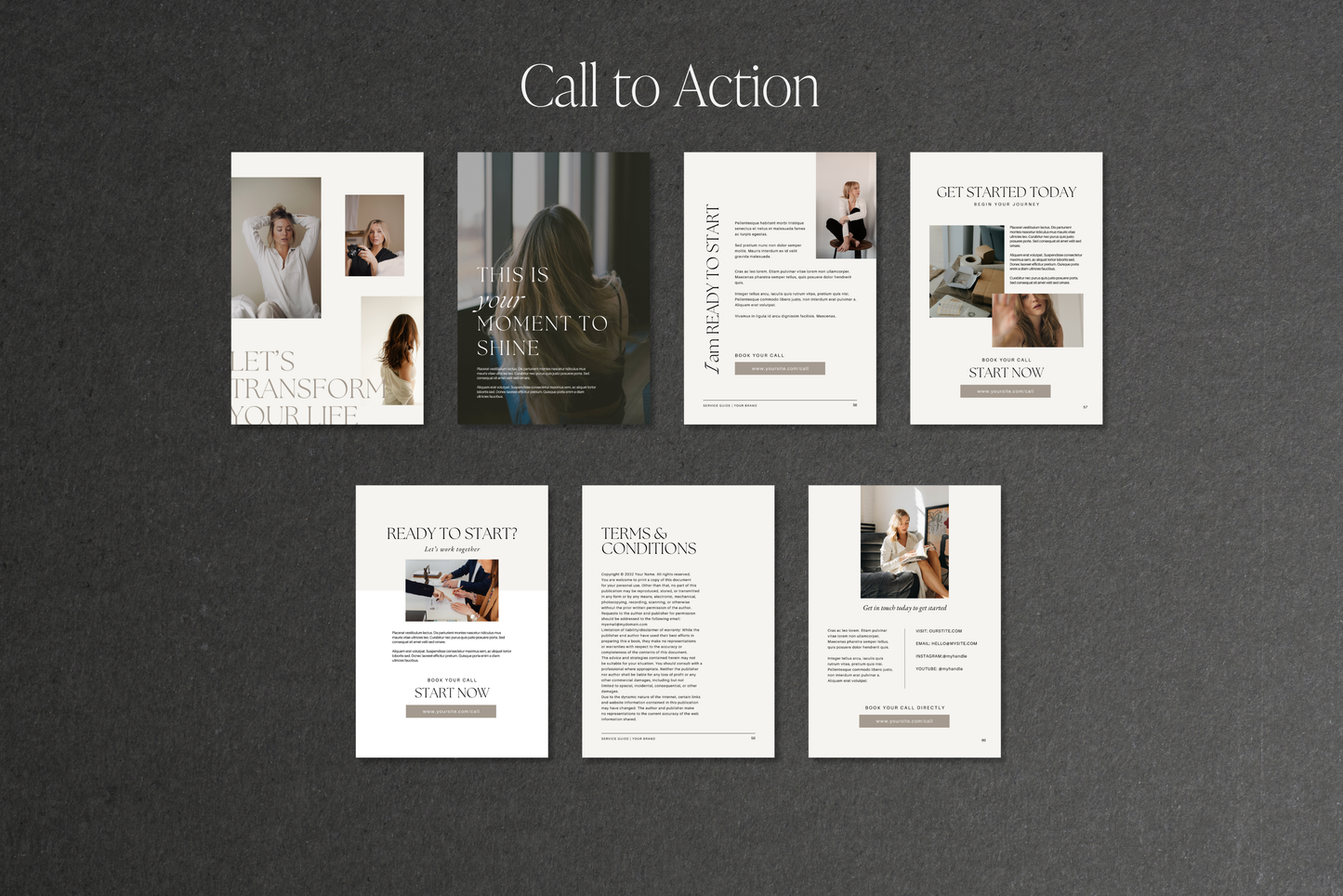 Service and Pricing Guide Canva template for coaches and freelancers | Editable 60 Pages (Digital Download)