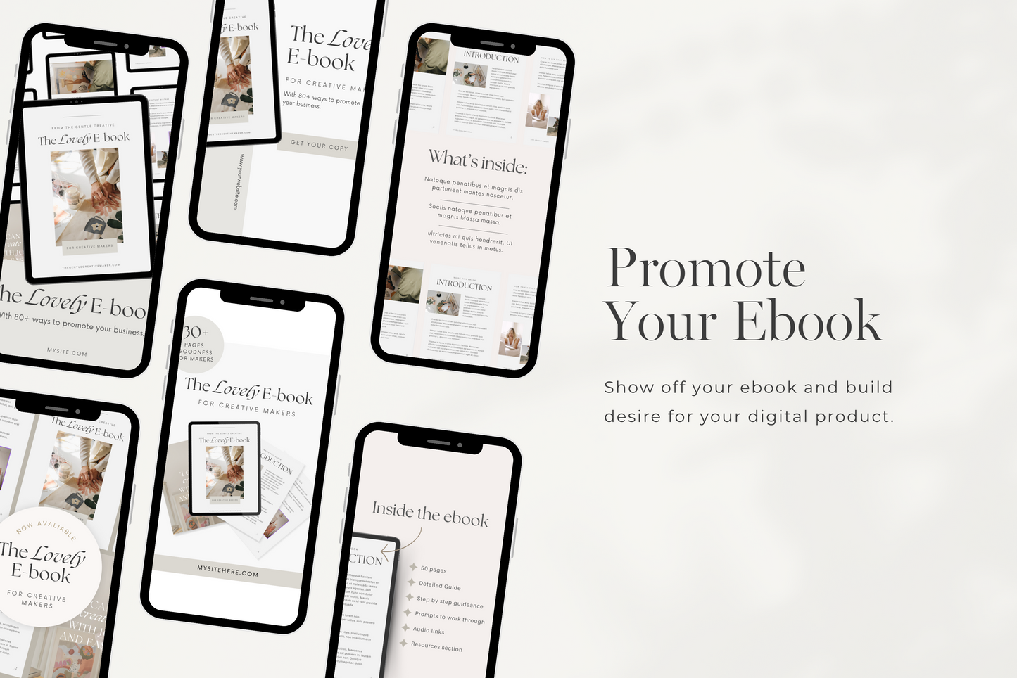 Ebook Create & Sell Template Bundle (Digital Download)
