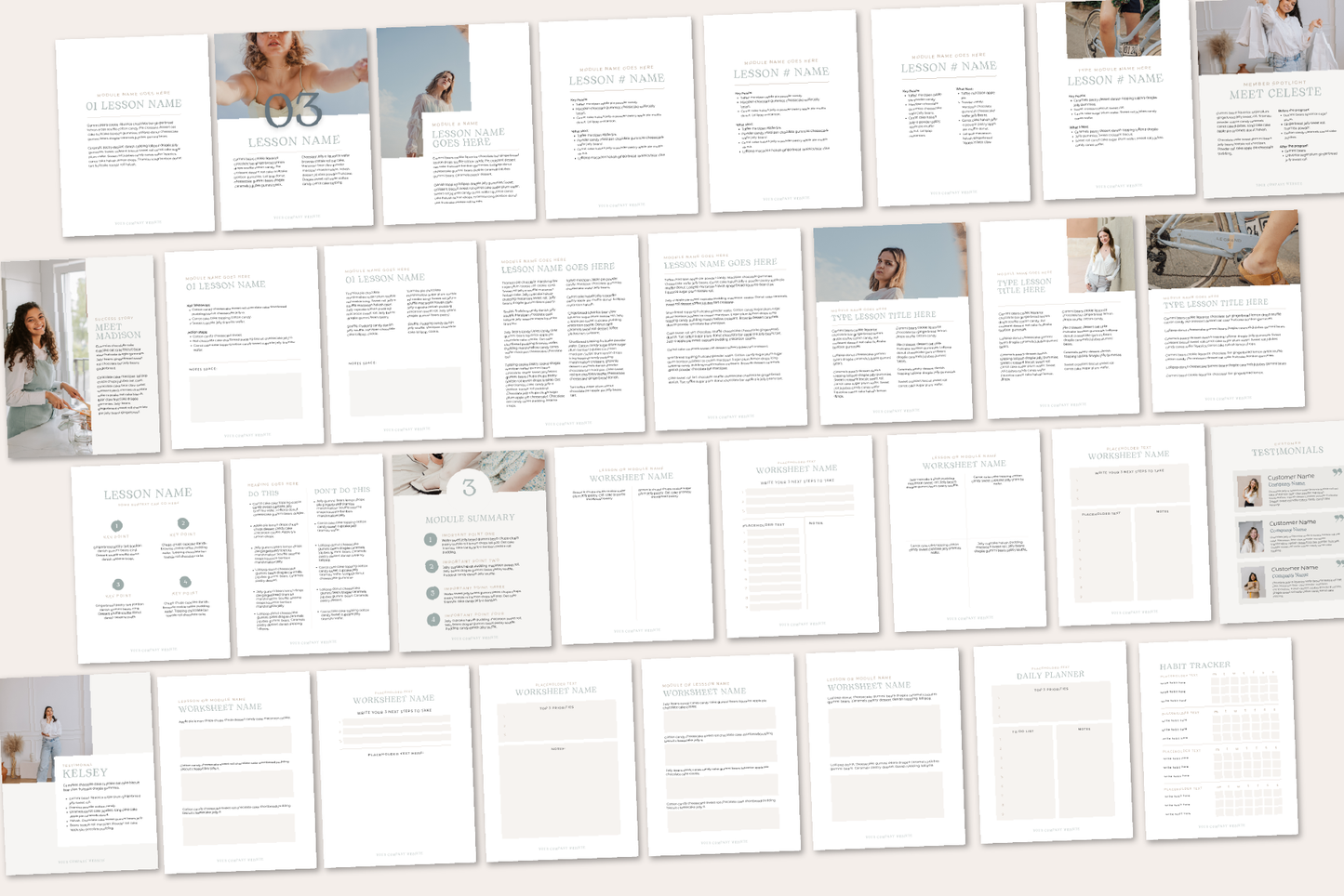 Canva Ebook Workbook Template 100 Pages (Digital Download)