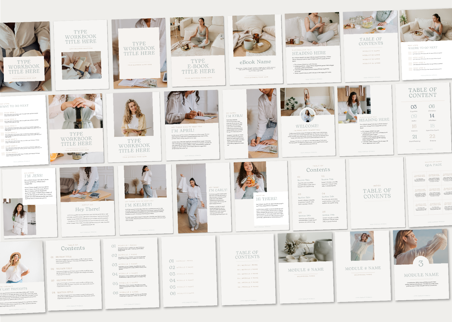 Canva Ebook Workbook Template 100 Pages (Digital Download)