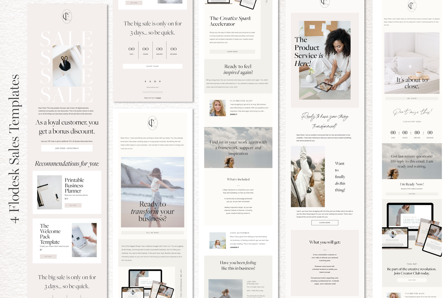 Flodesk Email Template Bundle | Marketing Email and Forms for Small Business (Digital Product)