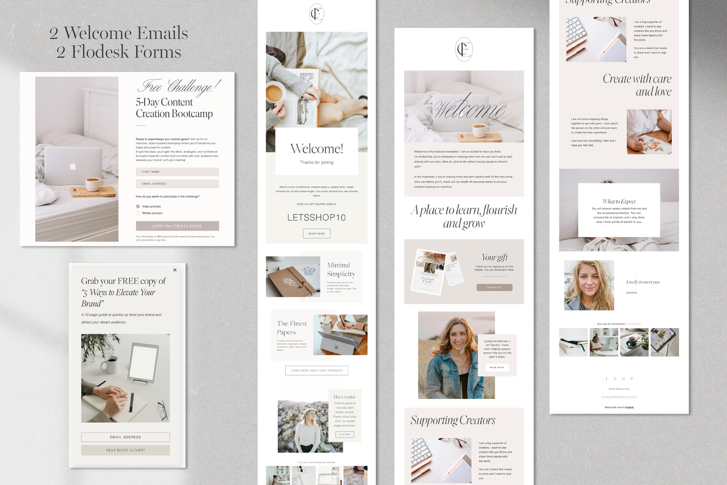 Flodesk Email Template Bundle | Marketing Email and Forms for Small Business (Digital Product)