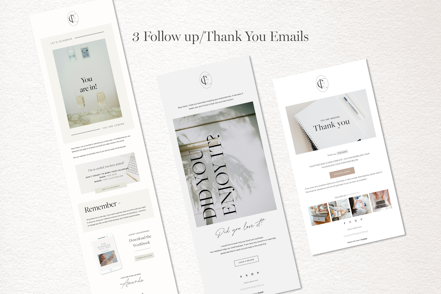 Flodesk Email Template Bundle | Marketing Email and Forms for Small Business (Digital Product)