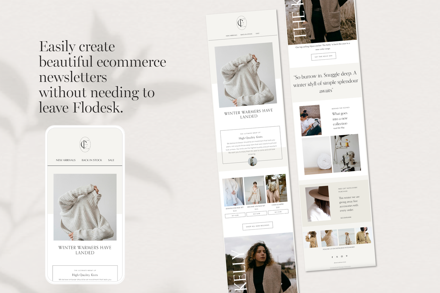 Flodesk Email E-Commerce Marketing Newsletter Template