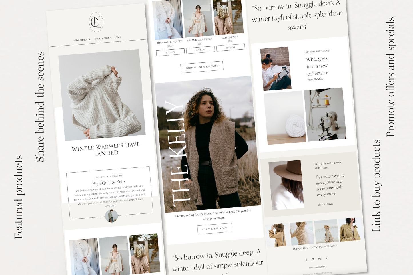 Flodesk Email E-Commerce Marketing Newsletter Template