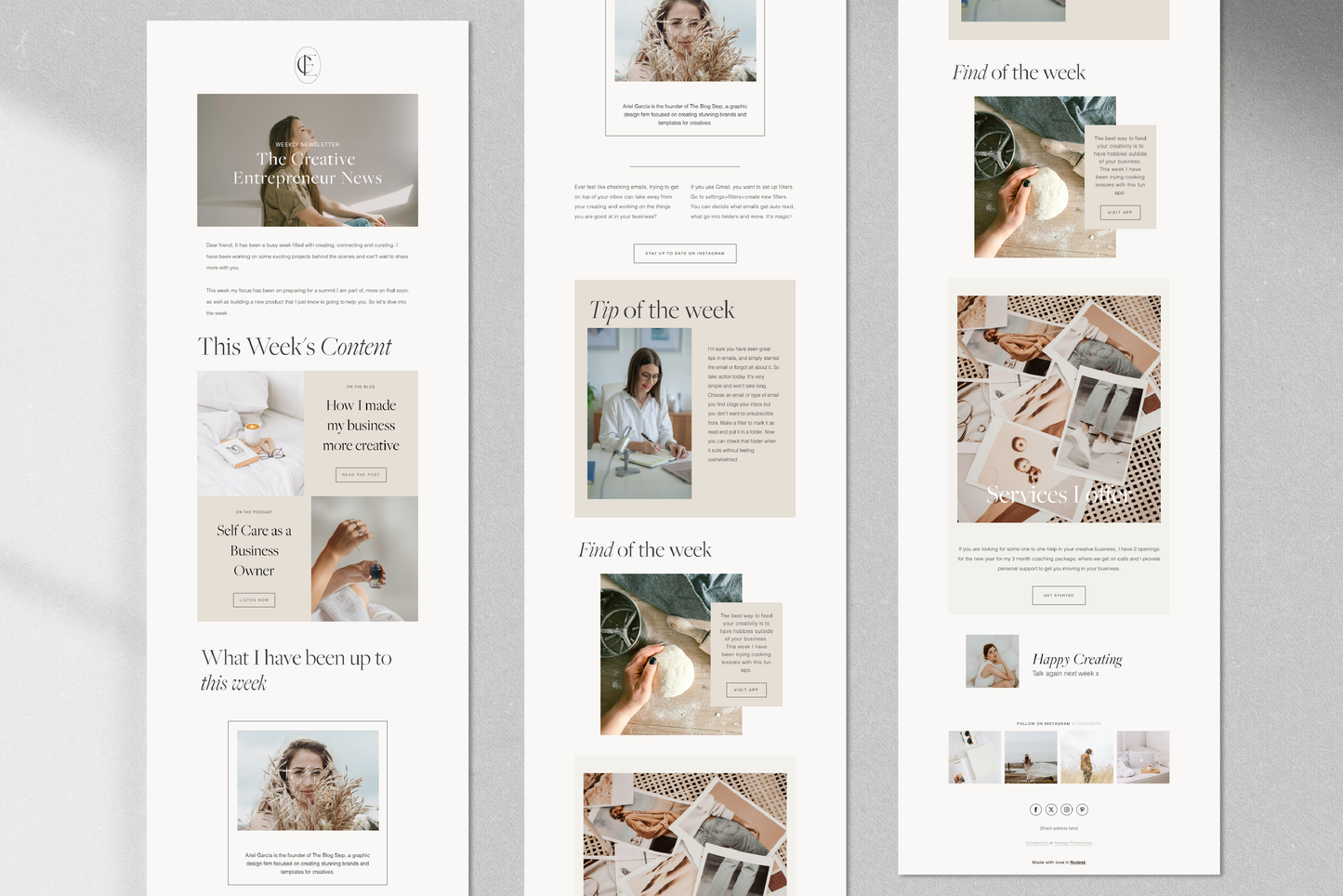 Flodesk Marketing Email Newsletter Template