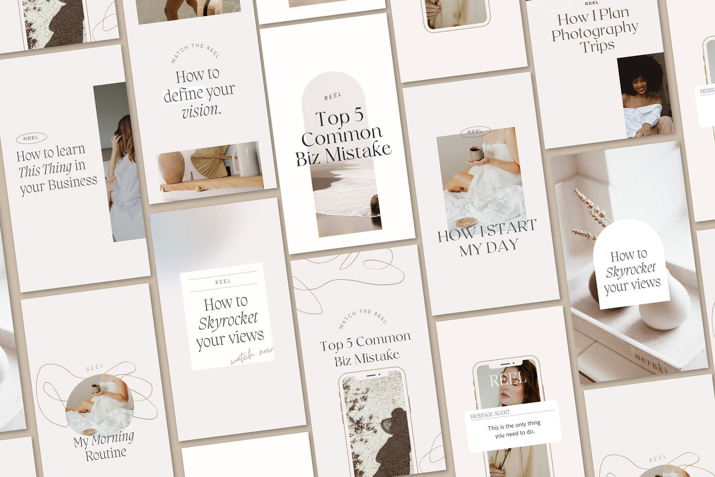 Instagram Reel Cover Templates for Canva (Digital Download)
