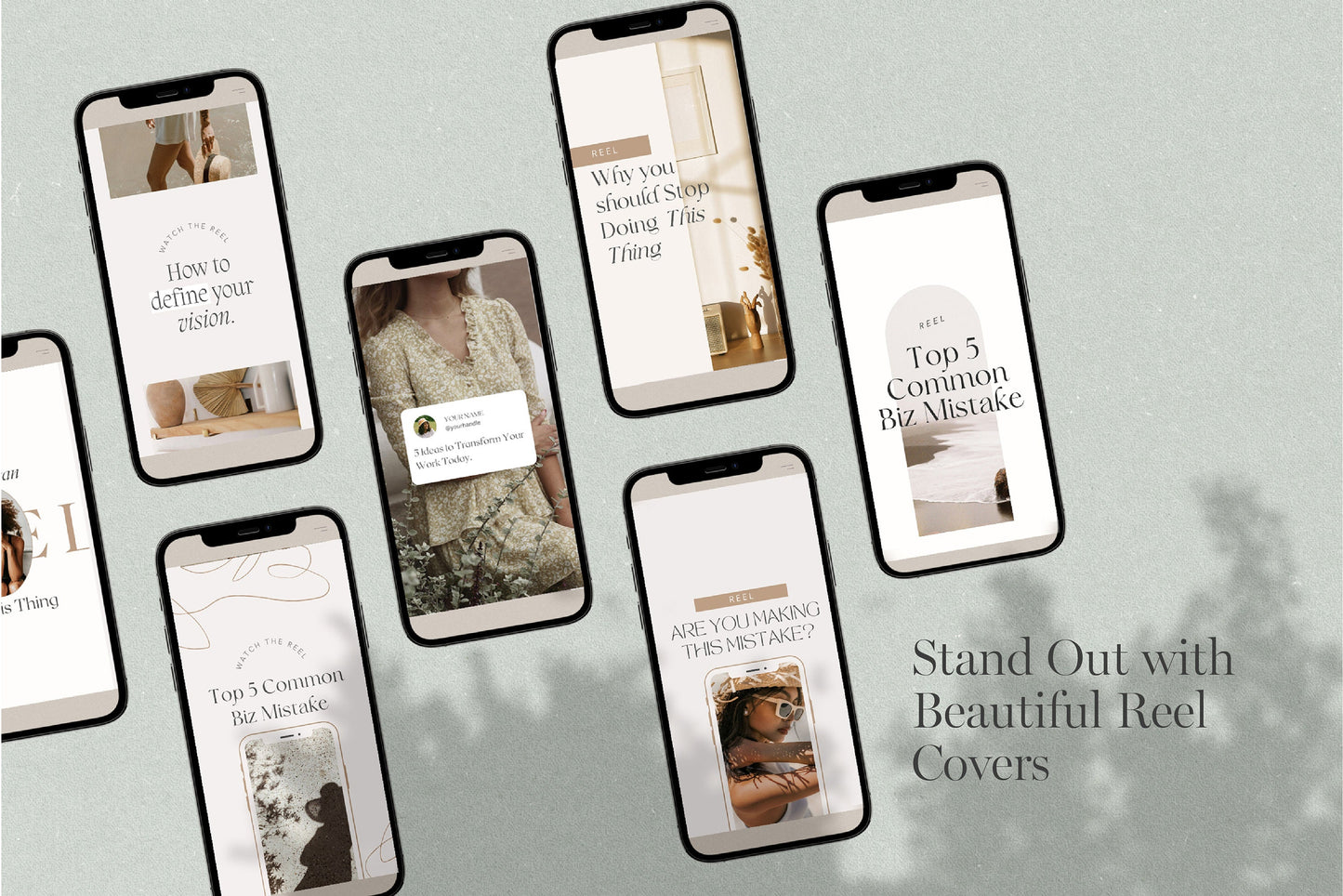Instagram Reel Cover Templates for Canva (Digital Download)