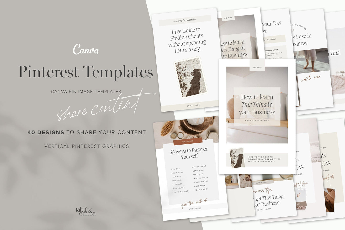 Pinterest pin canva templates