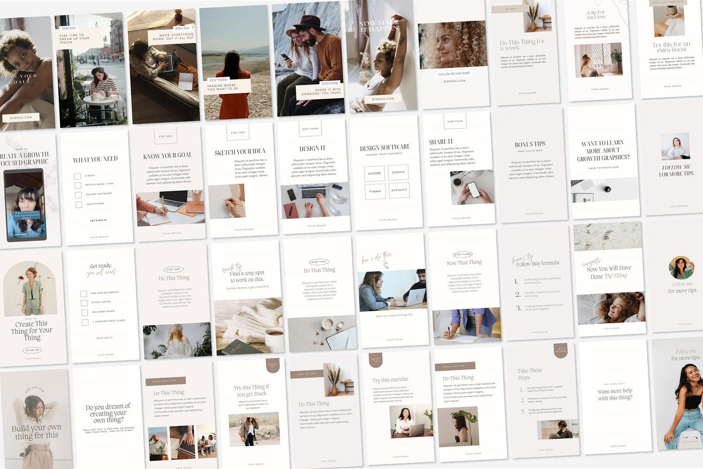 Pinterest Idea Pin Canva Templates for Business Content (Digital Download)