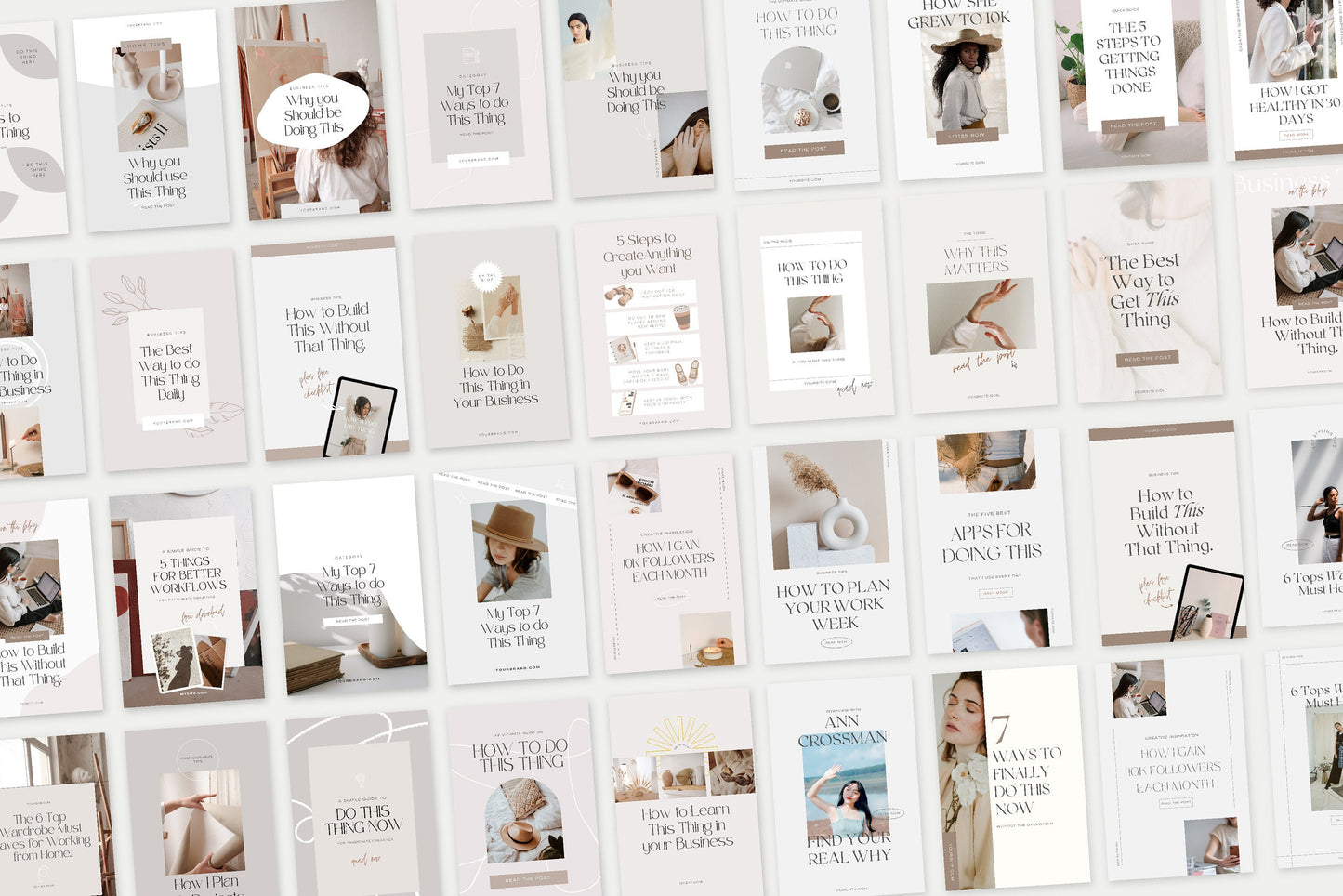 Pinterest Pin Templates BUNDLE for Canva (Digital Download)