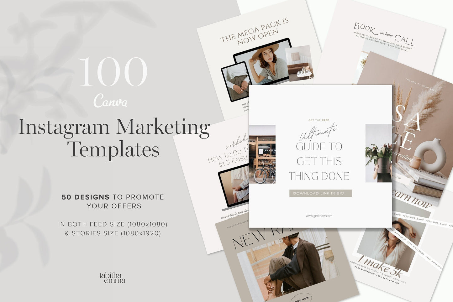 Instagram marketing canva templates