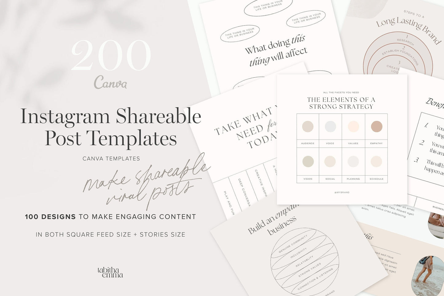 Instagram shareable post canva templates