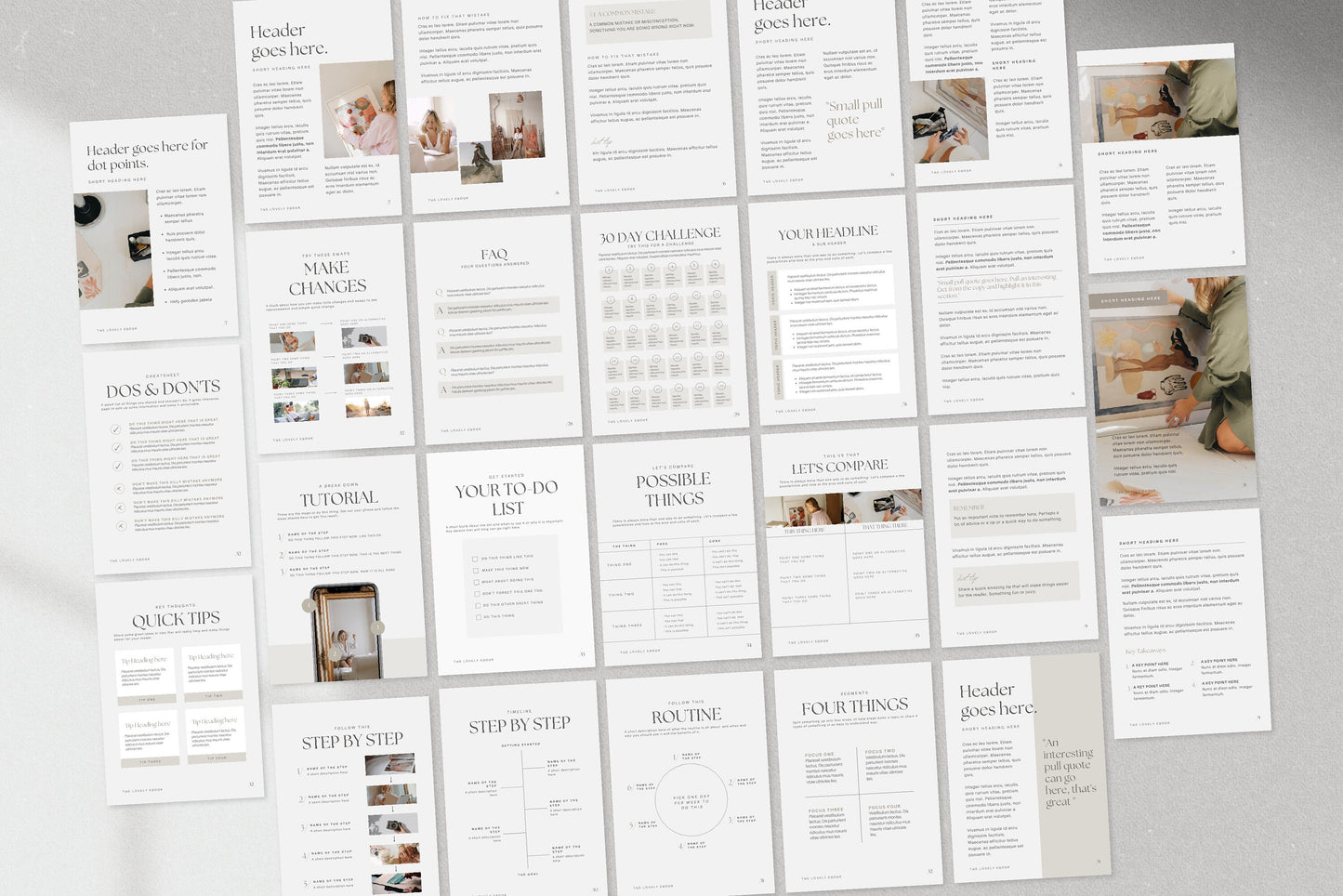 Editable Canva Ebook Template 60 Pages (Digital Download)