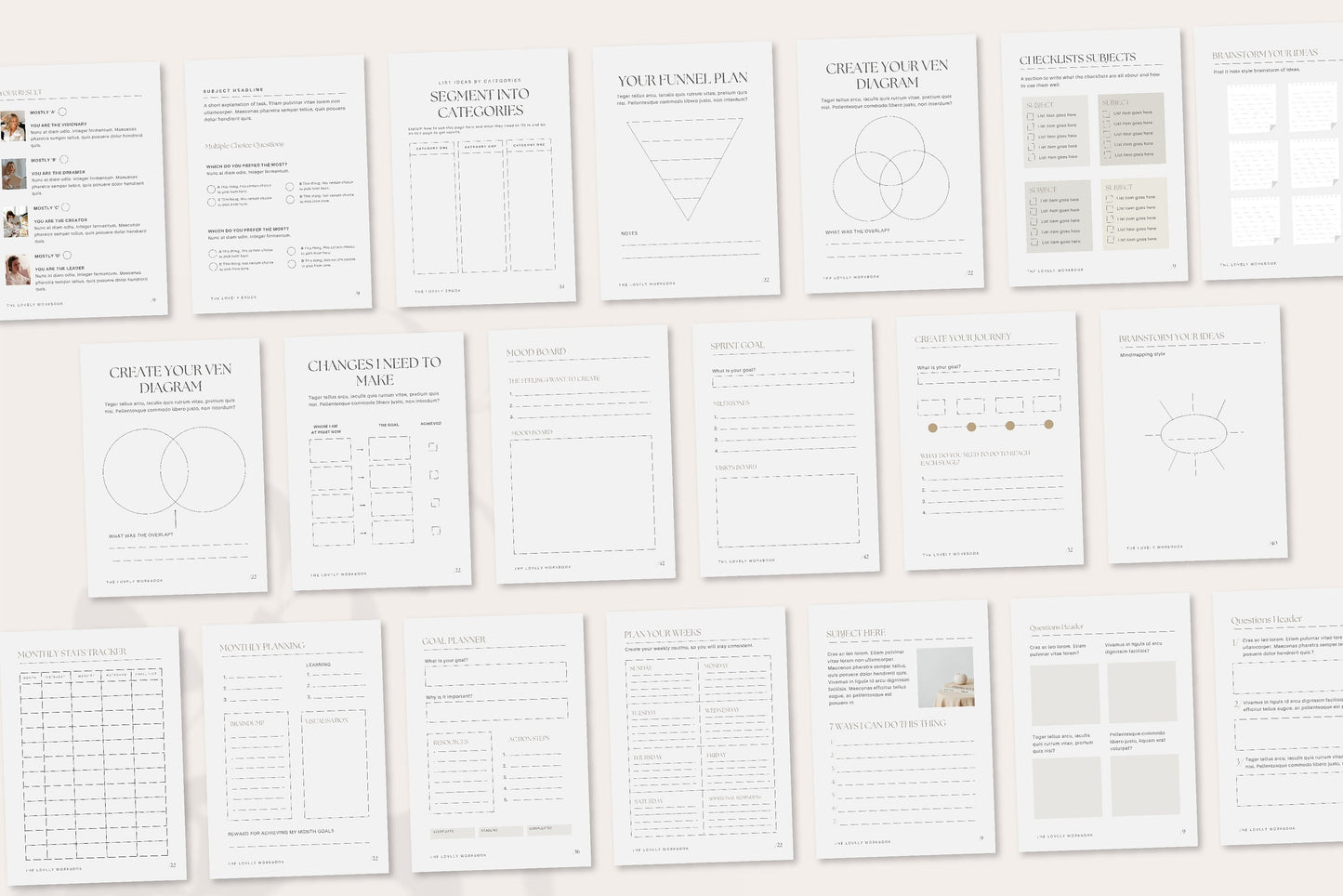 Editable Canva Workbook Template (Digital Download)