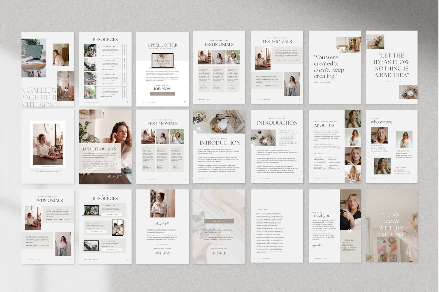 Editable Canva Workbook and Ebook Template Bundle 120 pages (Digital Download)