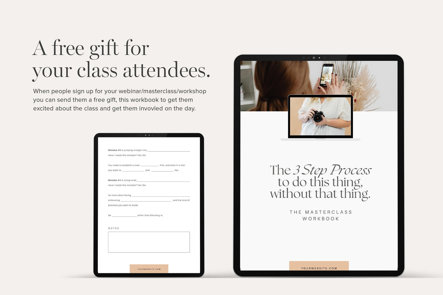 Editable Canva Webinar Workshop Workbook Template (Digital Download)