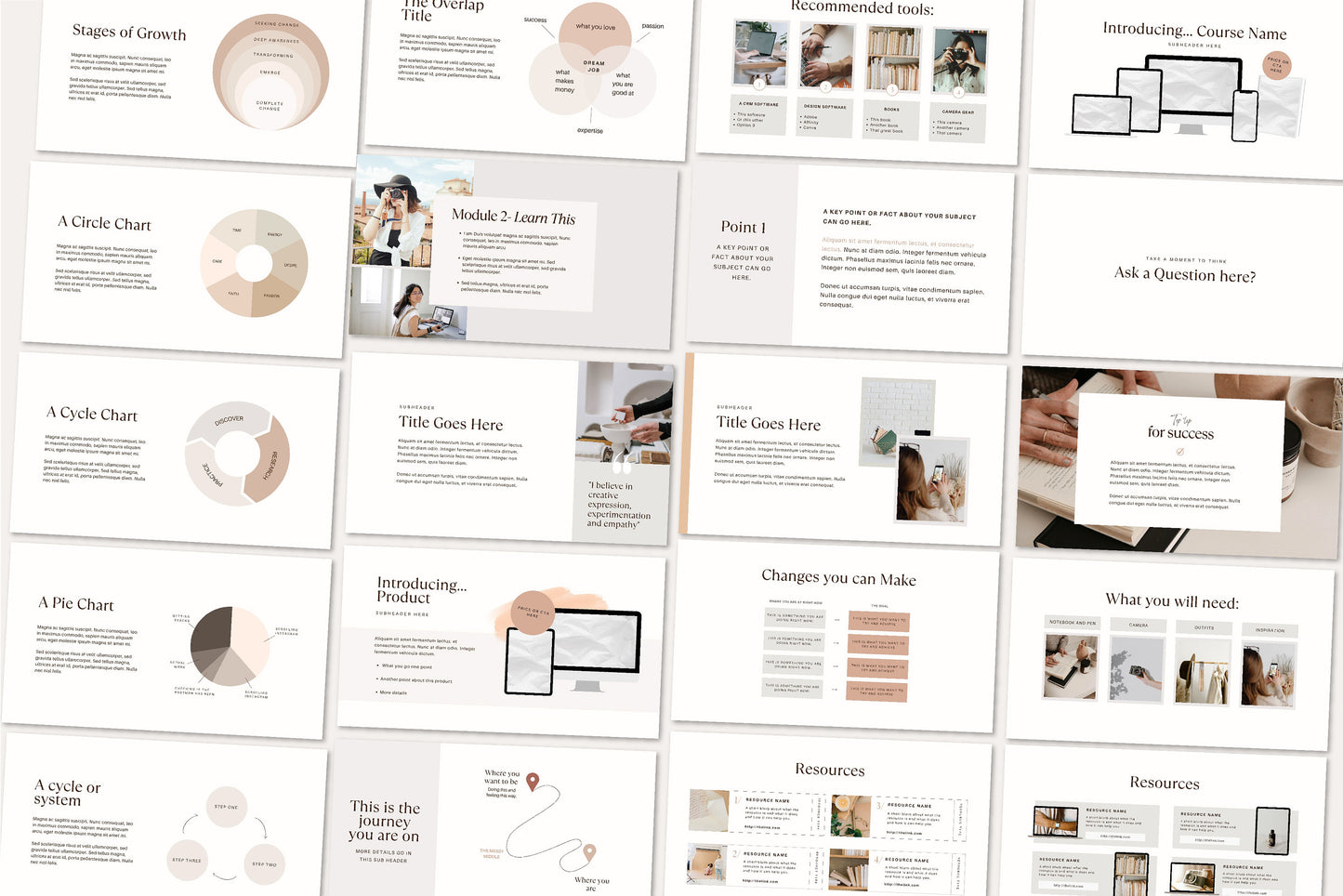 Webinar and Course Presentation 100 Slide Deck Canva, Keynote and Powerpoint