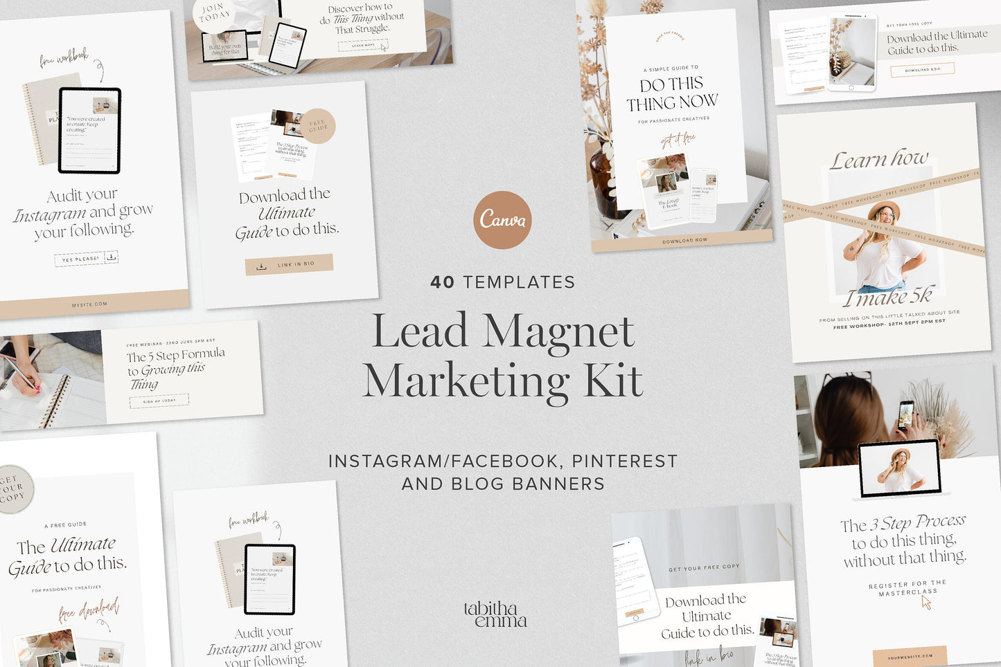 lead magnet marketing canva templates