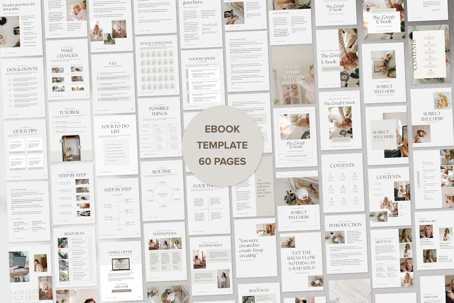 Lead Magnet Bundle Templates | Opt in ebook, workbook, webinar and promotion Canva Templates (Digital Download)