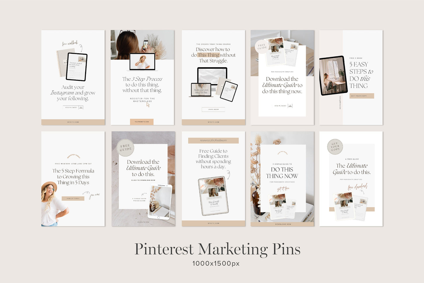 Lead Magnet Opt in Marketing Canva Templates (Digital Download)