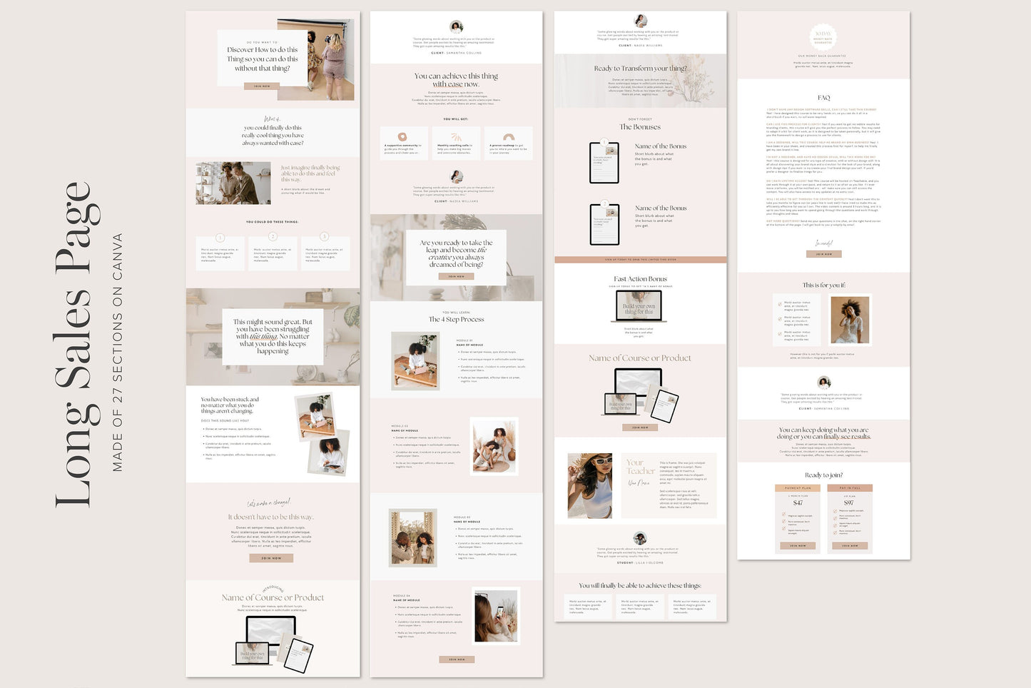 Course Creator Bundle Canva Templates (digital download)