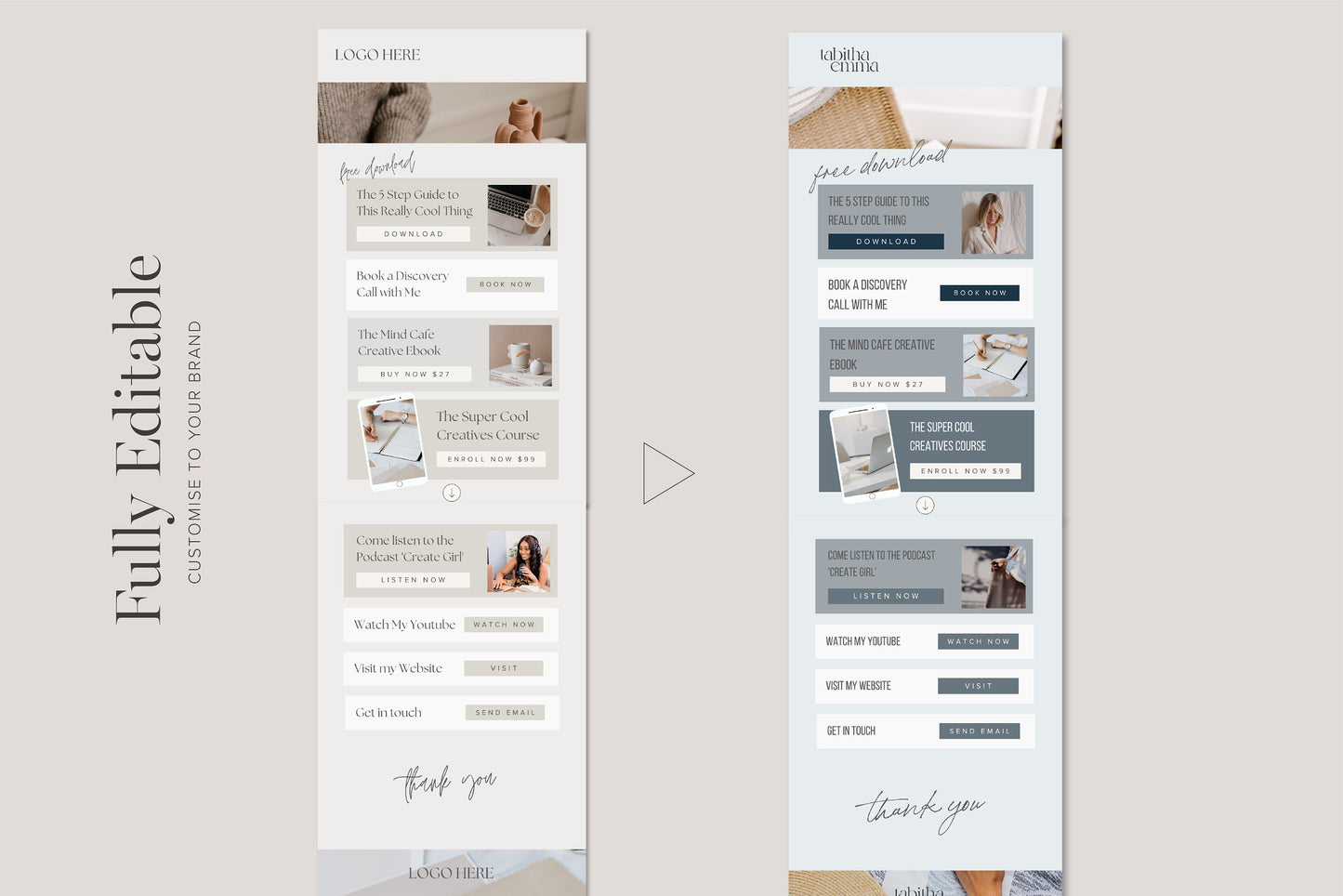 Instagram Link In Bio Editable Template Canva Website Landing Page (Digital Download)