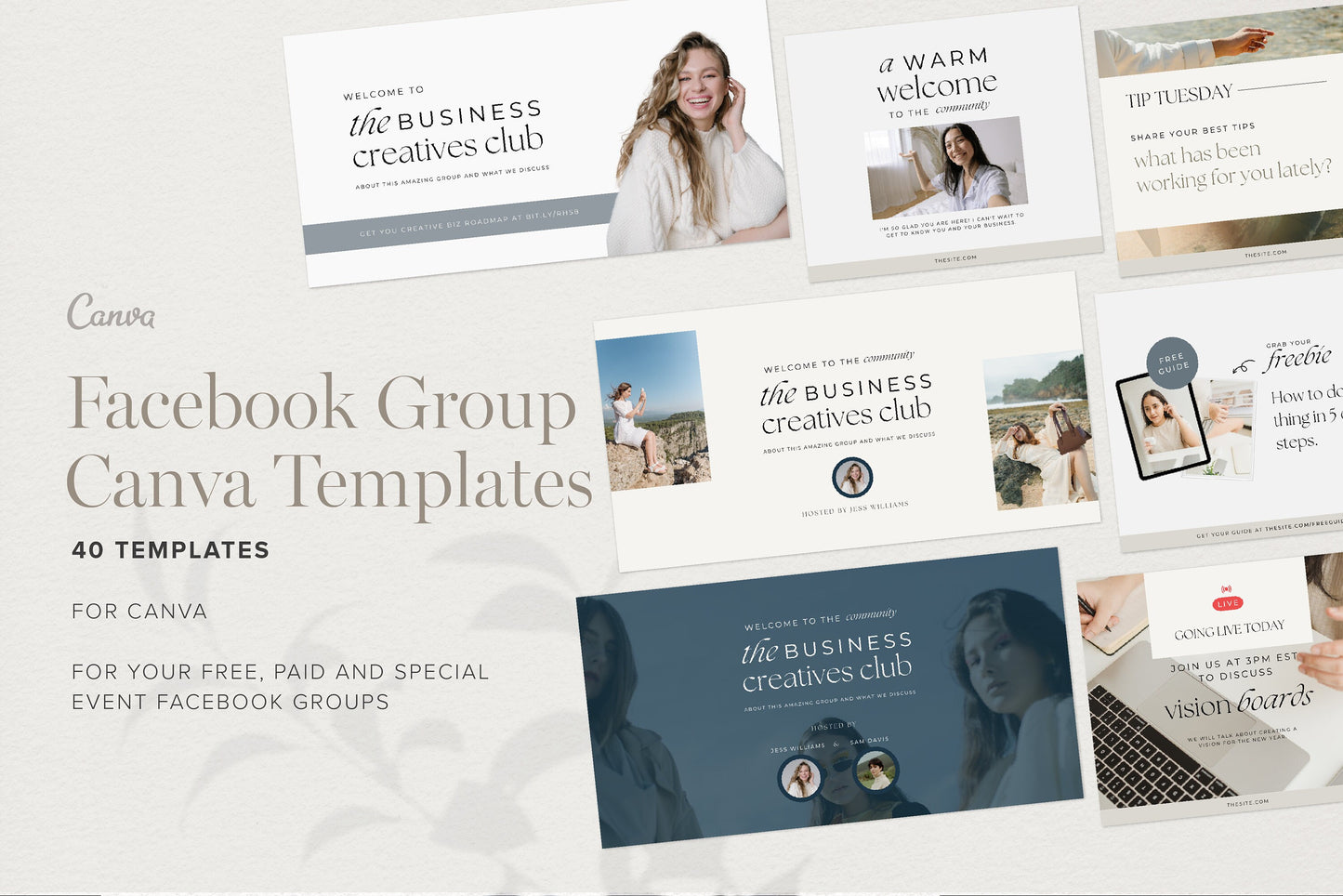 Facebook group banner templates canva