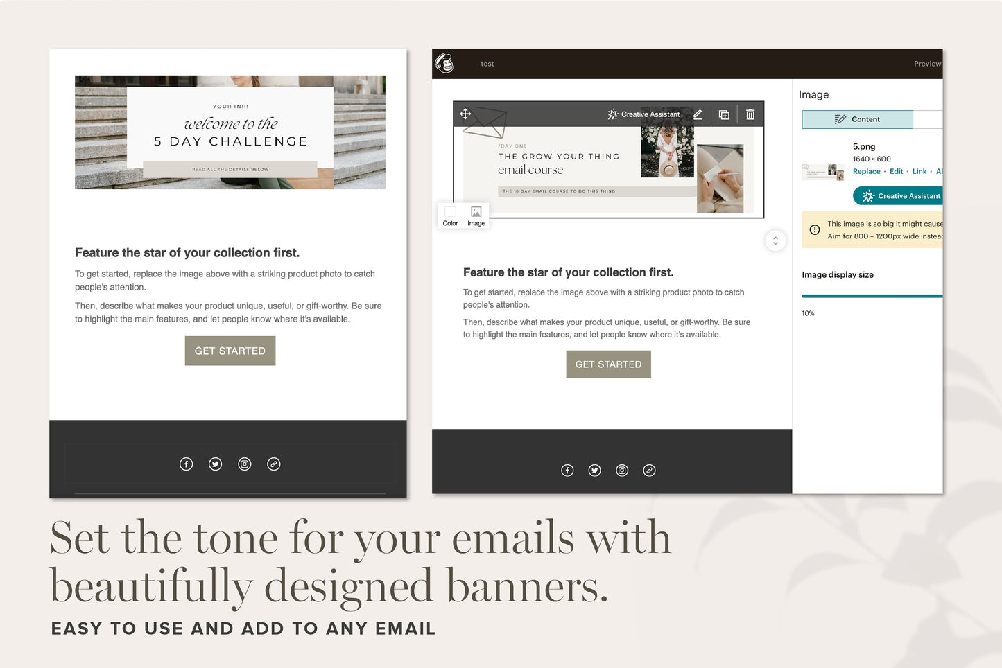 Email Header Canva Templates (Digital Downloads)