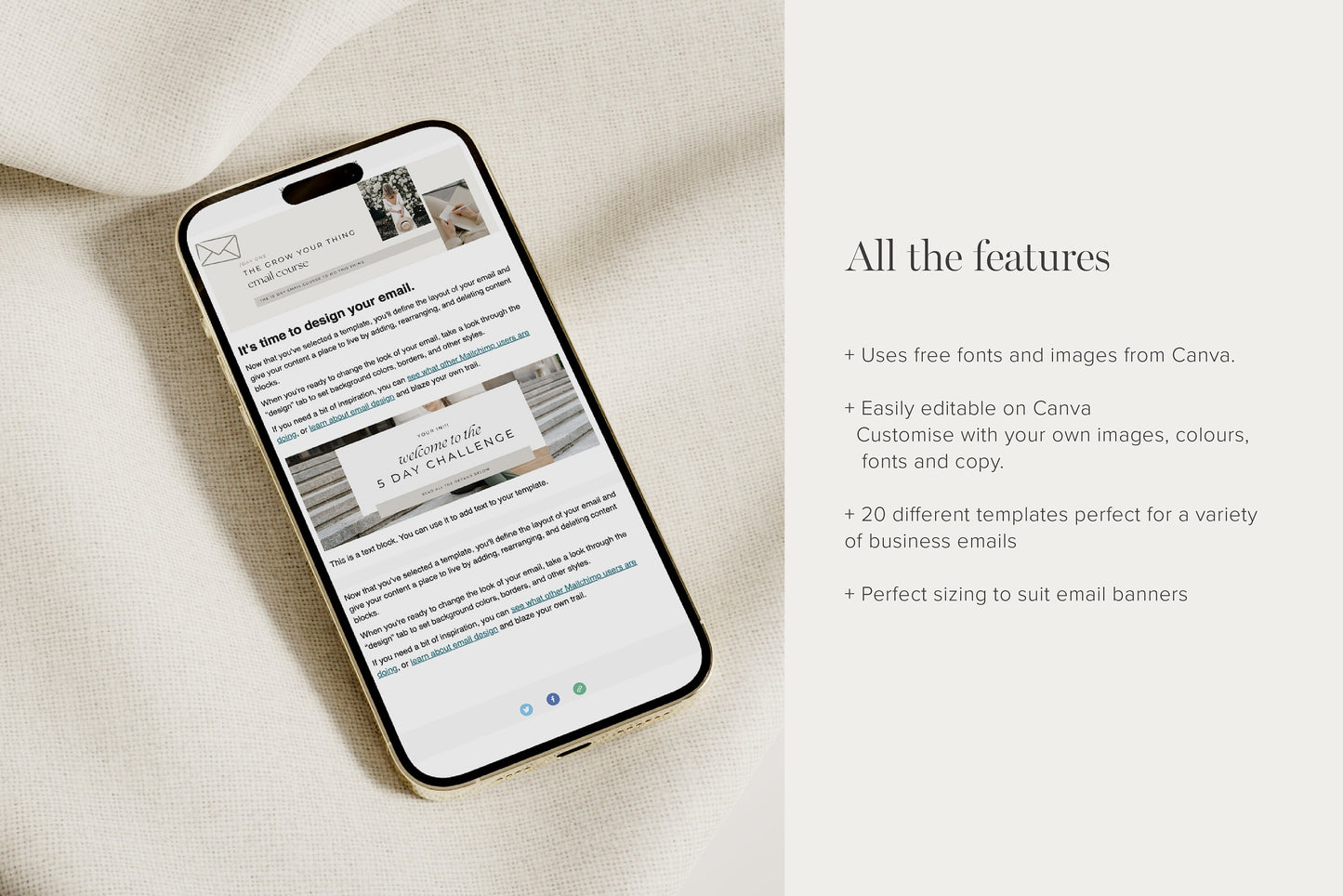 Email Header Canva Templates (Digital Downloads)