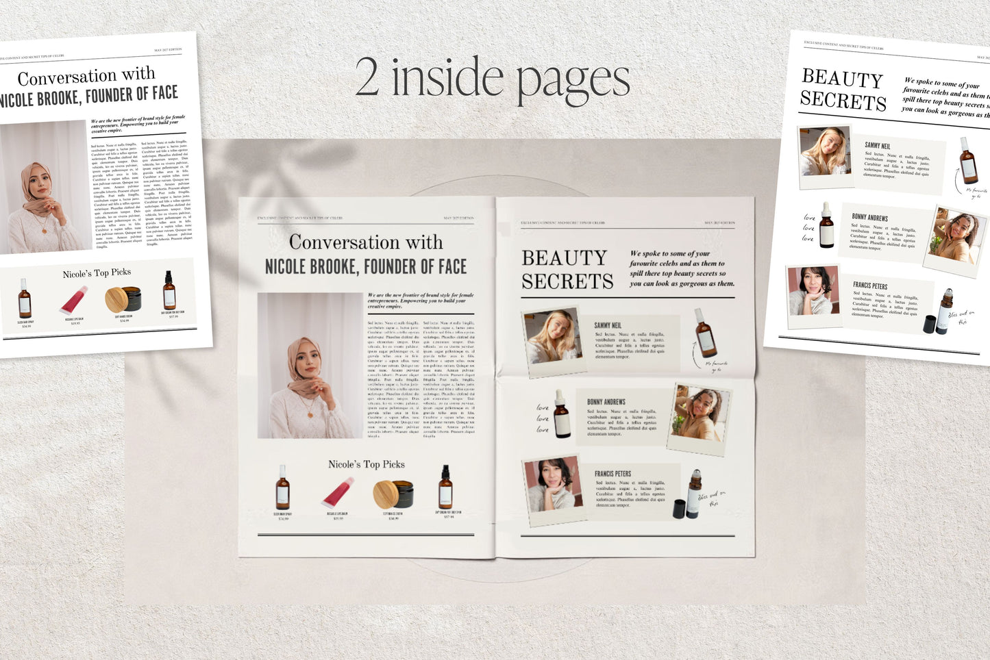 Canva Business Brand Newspaper Template, Editable Product Announcement, Custom Newspaper For Branding Photoshoot |  Digital Download