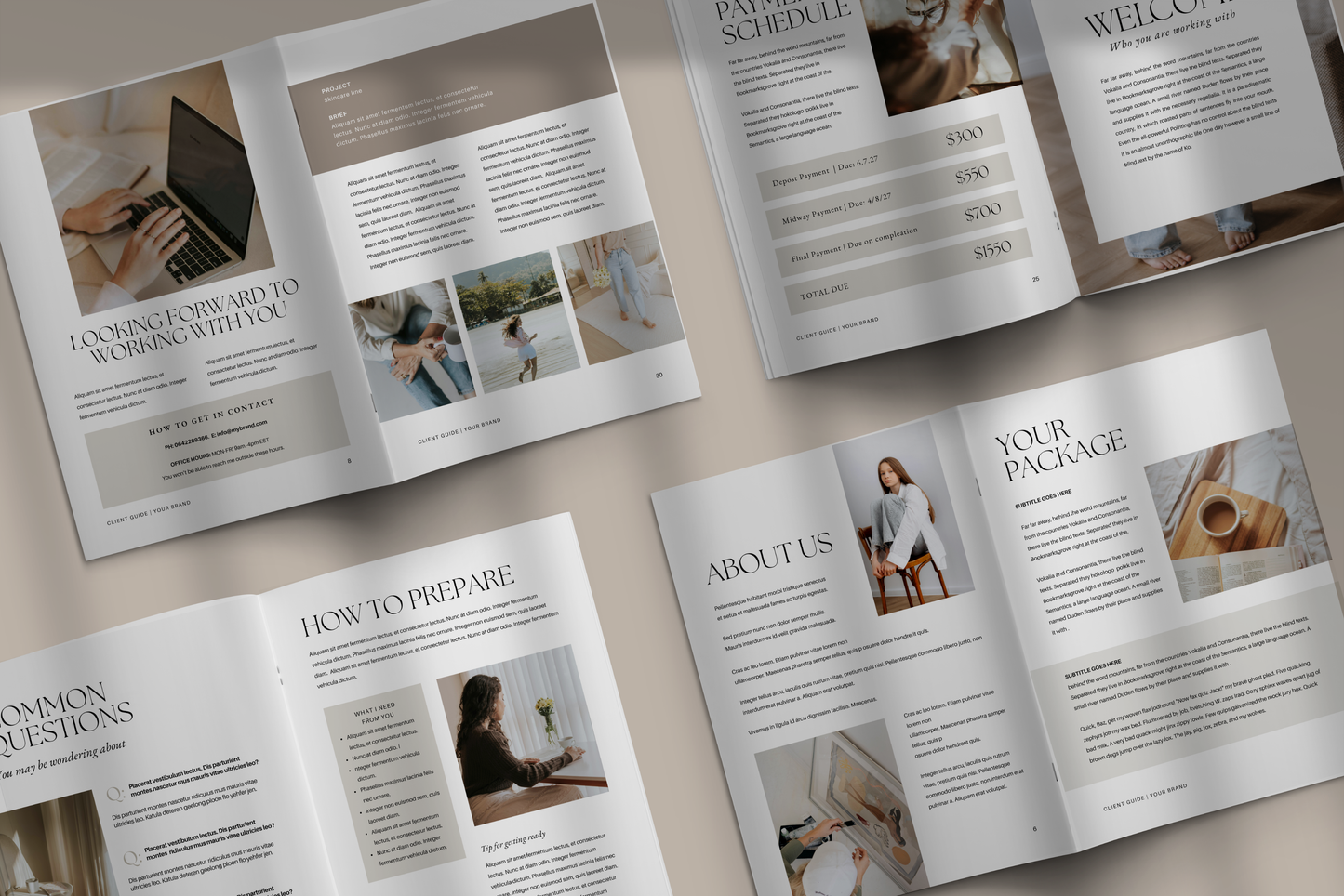 Client Onboarding Welcome Packet Canva template for coaches and service providers | Editable 33 Pages (Digital Download)