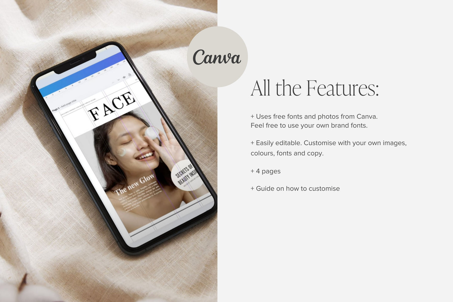 Canva Business Brand Newspaper Template, Editable Product Announcement, Custom Newspaper For Branding Photoshoot |  Digital Download