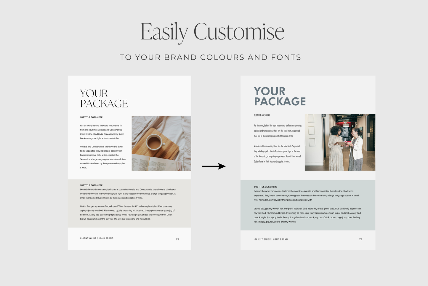 Client Onboarding Welcome Packet Canva template for coaches and service providers | Editable 33 Pages (Digital Download)