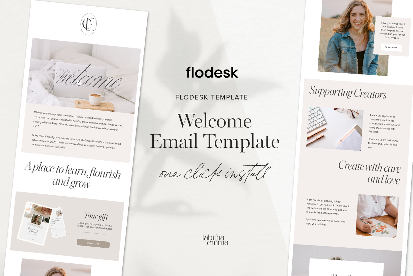 Flodesk Email Marketing Welcome Email Template (Digital Download)