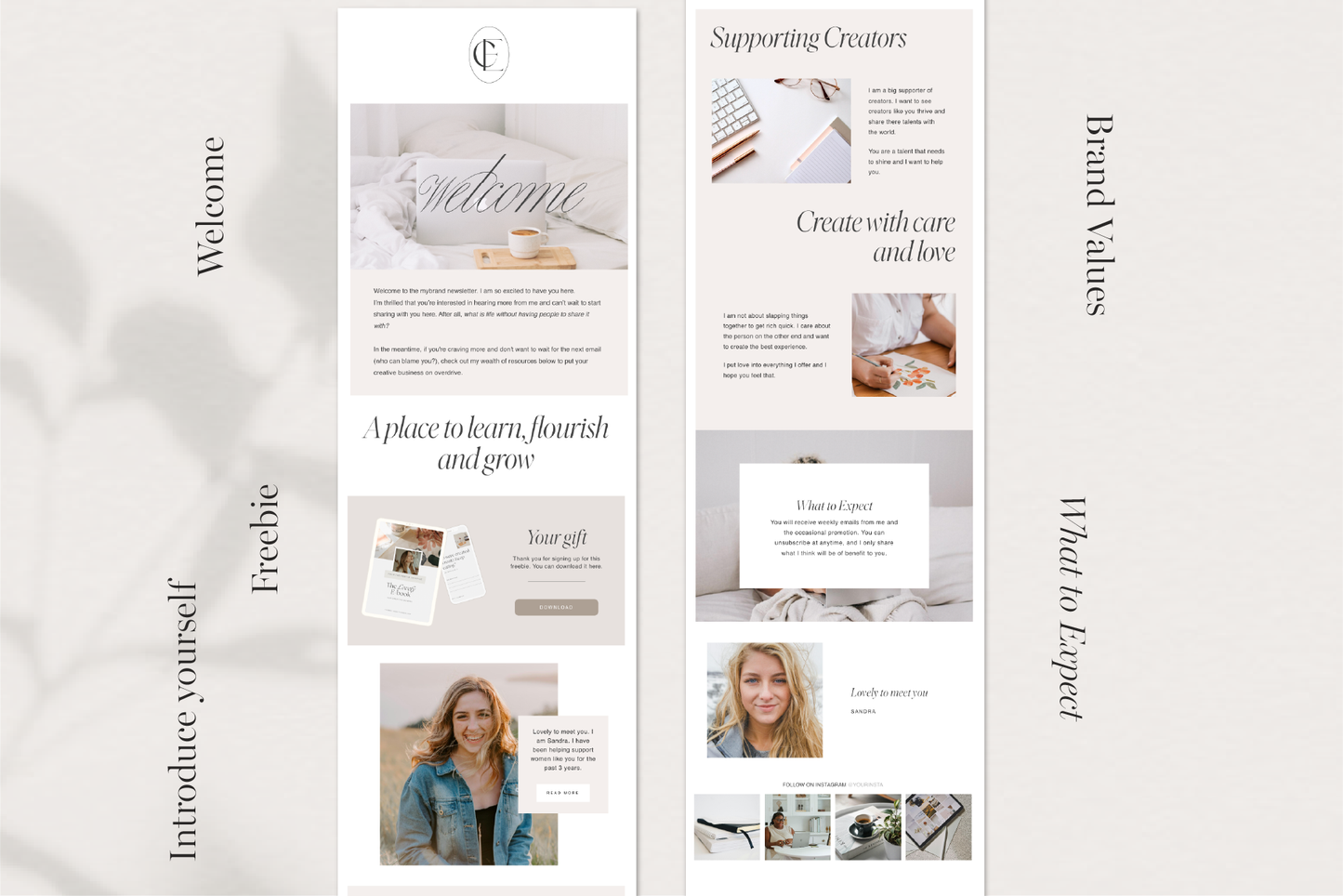 Flodesk Email Marketing Welcome Email Template (Digital Download)