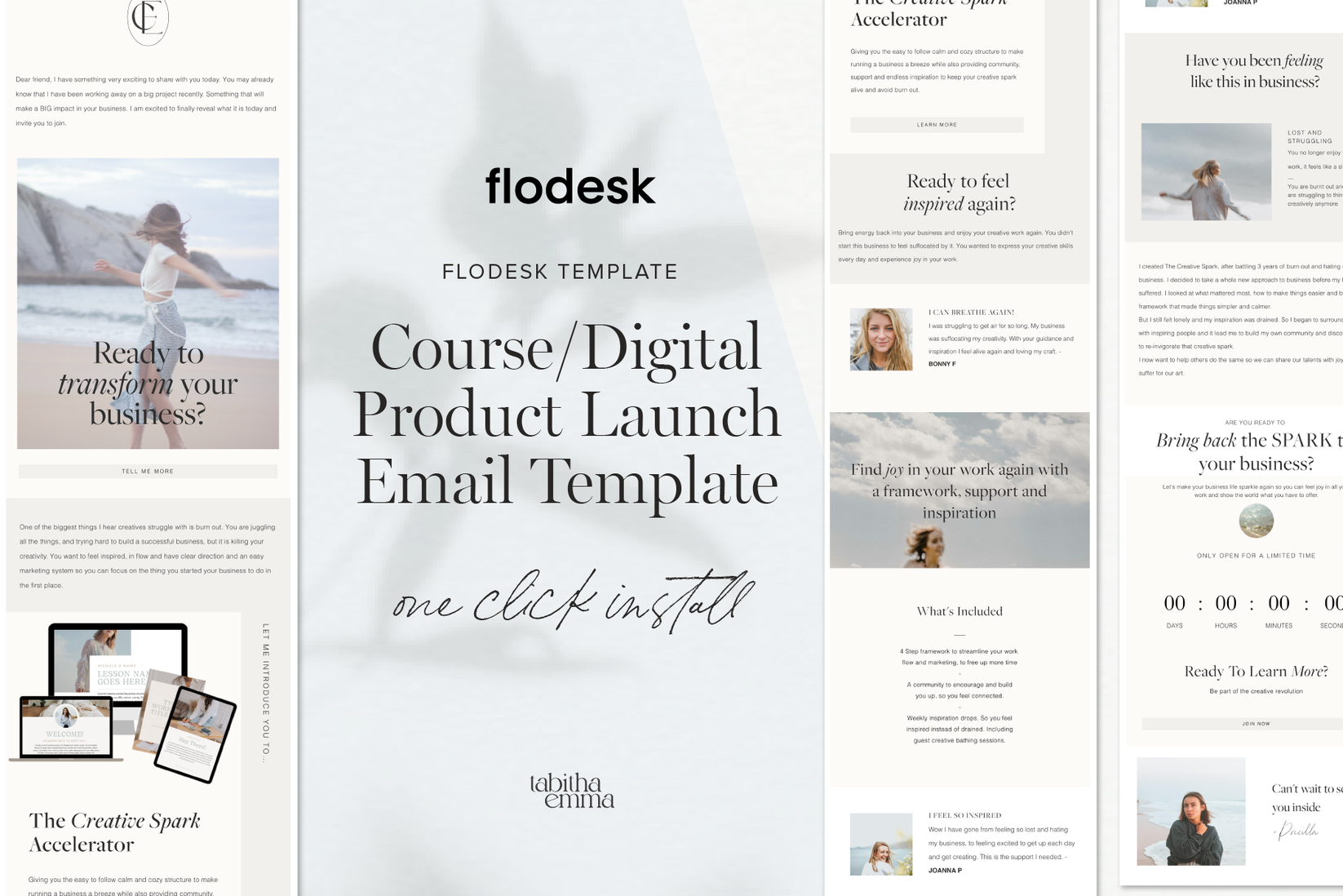 Flodesk Digital Product Course Launch Email Template Tabitha Emma