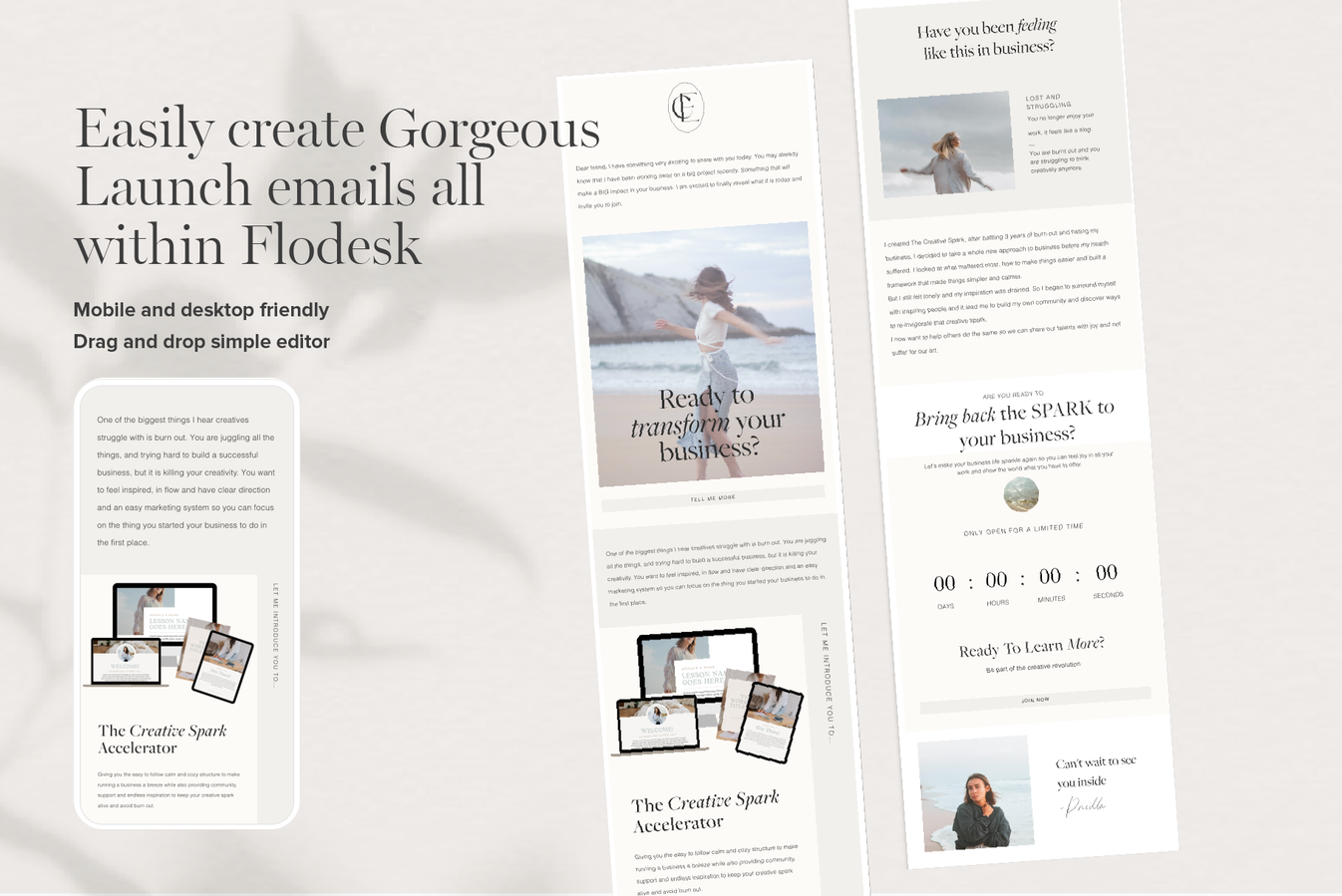 Flodesk Digital Product Course Launch Email Template Tabitha Emma