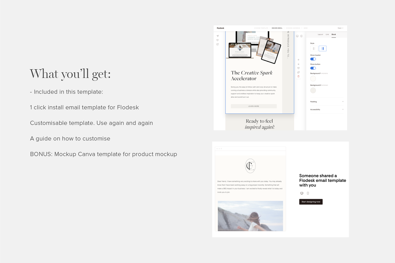 Flodesk Digital Product Course Launch Email Template Tabitha Emma
