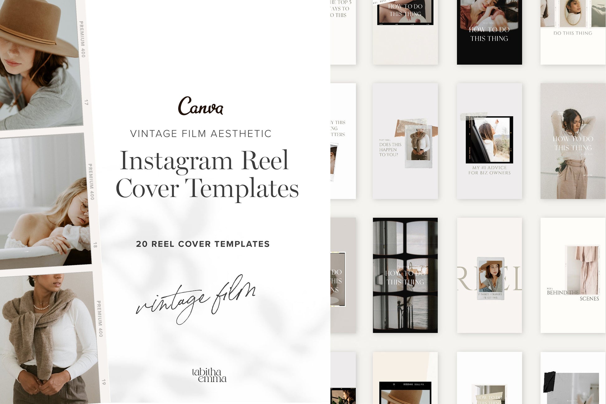 instagram reel cover canva template