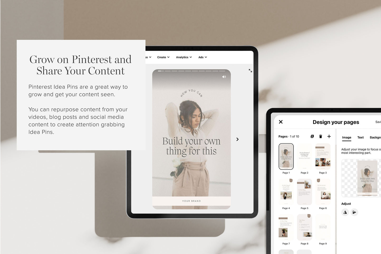 Pinterest Idea Pin Canva Templates for Business Content (Digital Download)