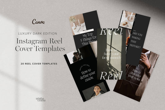 Instagram reel cover canva templates